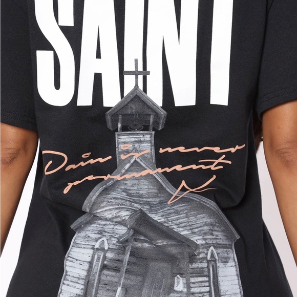 Fashion Nova House of Saint Graphic Tee - Picture 5 of 5